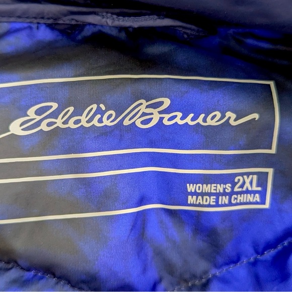Eddie Bauer Women's Dark Blue Quilted Puffer Jacket - Picture 3 of 4